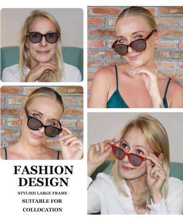 Stylish Eyekeper Bifocal Glasses for Women | Tinted Gray Turtle +3.00 | Ideal for Reading Under the Sun - Buy Online on GoSupps.com