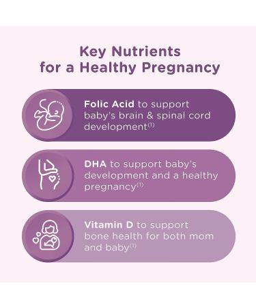 Centrum Prenatal Multivitamin Gummies with DHA and Folic Acid - 60 Count, Mixed Berry & Orange Flavors, 30 Day Supply - Buy Online on GoSupps.com