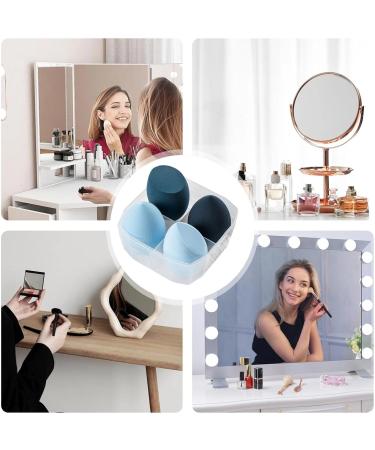 Blender Sponge - Foundation Sponge Cosmetic Applicator | 4 Latex- Multi-colored Beauty Sponges for Makeup Makeup Sponge for Perfect Application Of Liquid Cream And Powder Cosmetics Blue - Buy Online on GoSupps.com