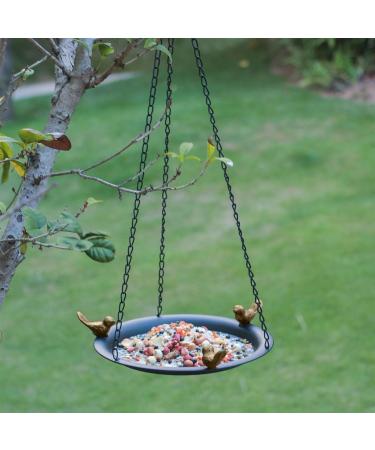 Bird Bath Bird Feeder Birdbaths Outdoors Weather-Resistant Decorative Metal Water Bowl Tray with Sturdy Base and Vintage Look 1-Piece Bronze Finish for Garden Yard Patio Balcon - Buy Online on GoSupps.com