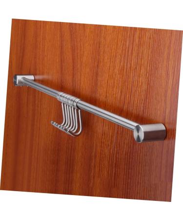 STOBAZA 1pc Robe Bedroom Steel Stainless Duty Mount for Coat Hanger Hooks with Wall Moveable Clothes Towel - Buy Online on GoSupps.com