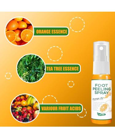 Anself Foot Repair Care Spray | Orange & Tea Tree | 30ml Fruit Acid Foot Care Liquid | International Shipping - Buy Online on GoSupps.com