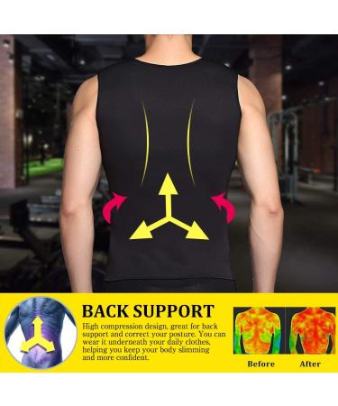 MartiOunt Men's Sauna Shirt - Sweat Vest for Weight Loss & Muscle Building | XL Body Shaper for Cardio & Endurance Training - Buy Online on GoSupps.com