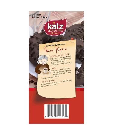Katz Gluten Free Triple Chocolate Donuts - Dairy, Nut, Soy, Gluten Free, Kosher - 3 Packs of 6 Donuts (13 oz Each) - Buy Online on GoSupps.com