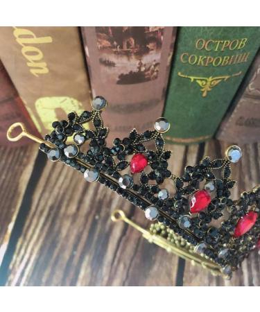 Shop Lurrose Bride Crown Tiara - Rhinestone Headband for Weddings & Parties | Silver & Blue Hair Decoration - Buy Online on GoSupps.com