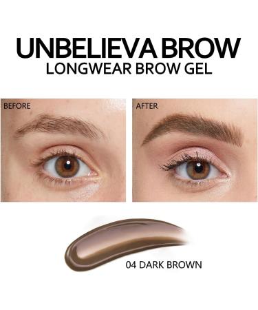 Phoera Eyebrow Gel Long-lasting Eyebrow Tint Waterproof Brow Gel Hhigh Pigment Eyebrow Mascara Vegan Formula Tinted Brow Mascara for Full Shaped Brows (04 Dark Brown) - Buy Online on GoSupps.com