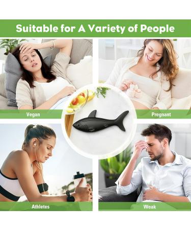 Watstion Reusable Iron Fish Cooking Supplement Tool - Natural Anemia Aid for Food & Drinks Dietary Iron Source for Adults Women Vegetarians (shark1pack) - Buy Online on GoSupps.com