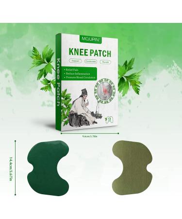 MQUPIN Wormwood Knee Pain Relief Patches Kit - Quick Relief for Knee, Back, Neck, Shoulder, and Waist - 14 Patches - Buy Online on GoSupps.com
