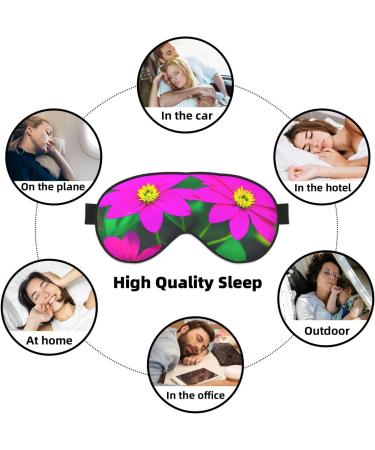 SSIMOO Adjustable Purple Red Flower Sleep Mask | Breathable & Fashionable Eye Mask for Comfortable Sleep - International Shipping - Buy Online on GoSupps.com