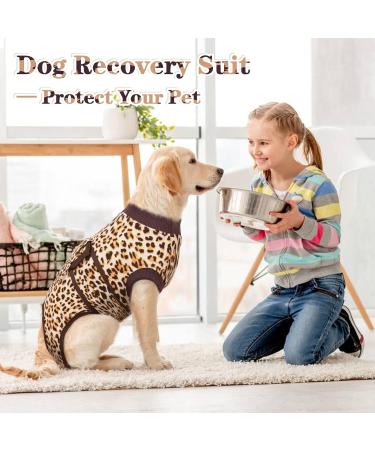 Kuoser Dog Recovery Suit - Breathable Post-Op Body for Dogs & Cats | Anti-Lick Op Body in XXL Brown - Buy Online on GoSupps.com
