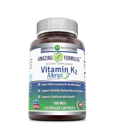Amazing Nutrition Vitamin K2 100 mcg 120 VCaps