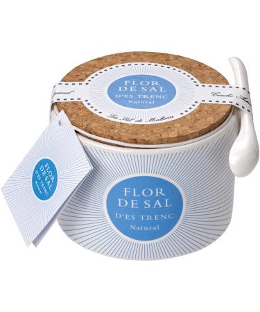 Gusto Mundial Flor de Sal d'es Trenc Natural - in ceramic jar 1 pack (1 x 100 g)