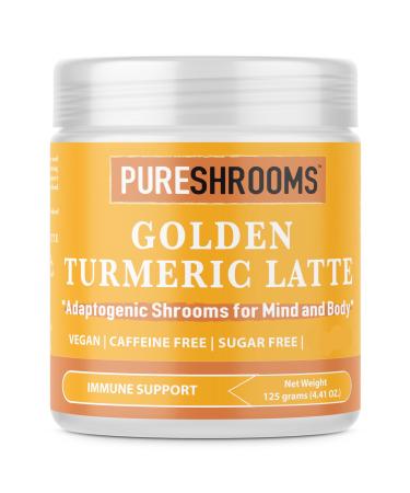 Golden Milk Turmeric Latte - Ultra Concentrated Superfoods - Lion's Mane & Turkey Tail Mushroom Ceylon Cinnamon Black Pepper Extract Tea Blend - Dairy-Free Made in Canada 30 Servings (125 grams)