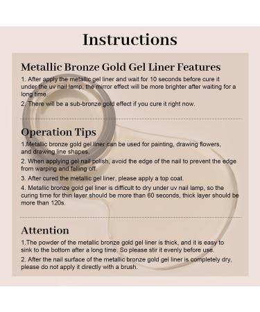 RARJSM Metallic Gel Nail Polish - Bronze Gold Chrome 3D Effect | 8ml Reflective Shine for DIY Nail Art & Home Salon - Buy Online on GoSupps.com