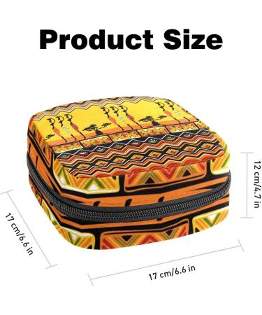 Women's Napkin Storage Bag | African Tribal Patterns | Portable Menstrual Cup & Bandage Bags - Buy Online on GoSupps.com