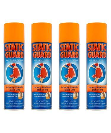 Static Guard Spray 5.5 oz - Pack of 4 5.5 Ounce (Pack of 4)