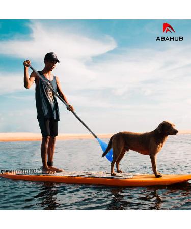 Abahub SUP Paddle - 3 Piece Adjustable Lightweight Stand-up Paddle Oars | Aluminum Alloy Shaft | 68-84 Inch | Blue Print Design - Buy Online on GoSupps.com
