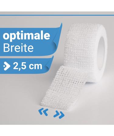 8x Toe Bandage - Self-Adhesive 2.5cm Elastic Cohesive Bandage for Big Toes | Rinki Quick-Release 8-Pack - Buy Online on GoSupps.com