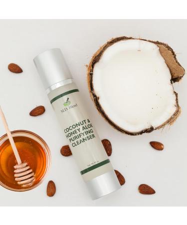 M.D. Blend Coconut & Honey Aloe Purifying Cleanser | Organic Face Wash for Women & Men | Gentle Vegan Foaming Facial Cleanser for All Skin Types | Non-Toxic Clean Ingredients | 120ml Airless Pump - Buy Online on GoSupps.com