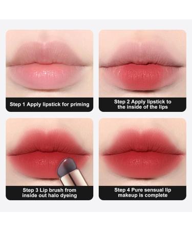 Lesunbak Silicone Lip Brush Set | Portable & Highly Elastic Makeup Brush for Lipstick Concealer Eyeshadow | 3 pcs - Perfect for Weddings Dates Travel & Daily Use - Buy Online on GoSupps.com