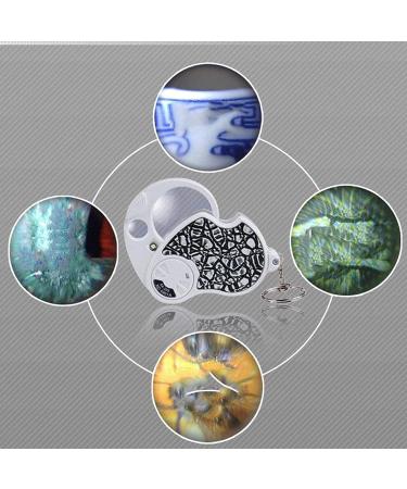 Magnifying Glass 8 Times with Folding Magnifying Glass Silver Dollar Sealing Tool with Keychain for Reading Crafts Repair Magnifier Lofty Ambition - Buy Online on GoSupps.com