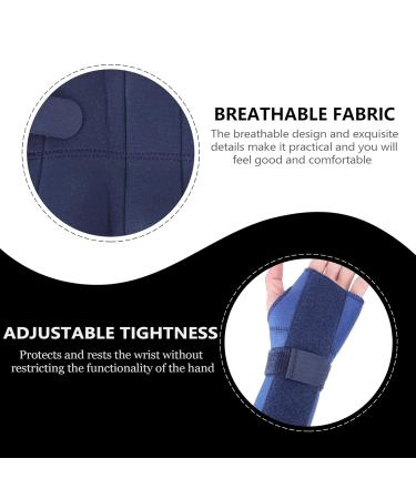 Buy Finger & Thumb Wrist Support Strap - Carpal Tunnel Brace - Adjustable Night Support - Fitness Fabric Brace - Blue for Left Hand - Buy Online on GoSupps.com