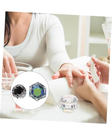 Ipetboom Nail Art Acrylic Bowl Nail Art Crystal Cup Nail Removal White Crystal Quartet Nail Art Liquid Cup - Buy Online on GoSupps.com