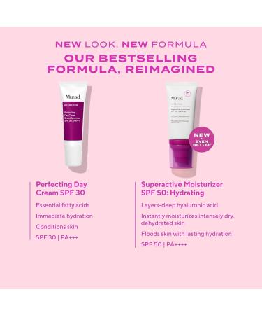 Murad Superactive Hydrating Moisturizer SPF 50 - Dewy Hydration Facial Suncreen Supercharged with Hyaluronic Acid For Plump and Bouncy Skin - 1.7FL Oz - Buy Online on GoSupps.com