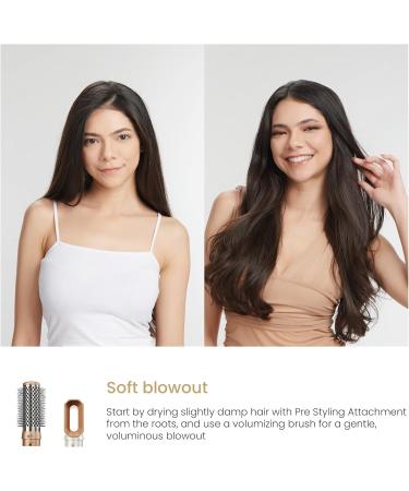 Luxx Air Pro 2 5-in-1 Pearl White Hair Dryer Brush Set | Curling Iron & Blow Dryer Combo Kit | Ionic Technology 1200W - Perfect for All Hair Types - Buy Online on GoSupps.com