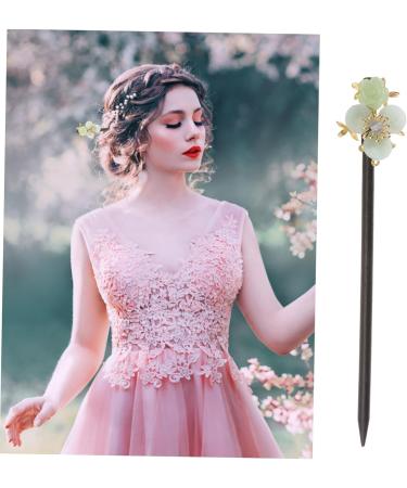 minkissy Hairpin Hairpin Hair Bun Stick Picks Decorative Hair Sticks Metal Hair Clips for Women Chinese Hair Chopsticks Vintage Hair Clips Han Clothing Hairpin Miss Wooden Glass Accessories - Buy Online on GoSupps.com