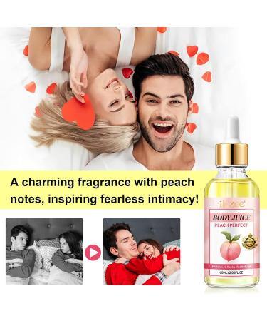 Body Juice Oil - 60ml Vanilla Cream & Peach Perfect | Handcrafted 100% Pure Feminine Essential Oil for Women | Odor Eliminating & pH Balanced - Buy Online on GoSupps.com