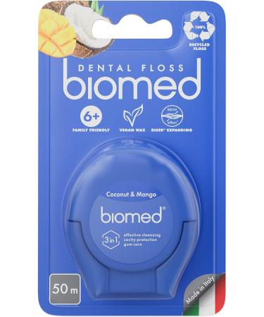 Biomed Mango & Coconut Dental Floss | Eco-Friendly Oral Care | International Shipping Available - Buy Online on GoSupps.com
