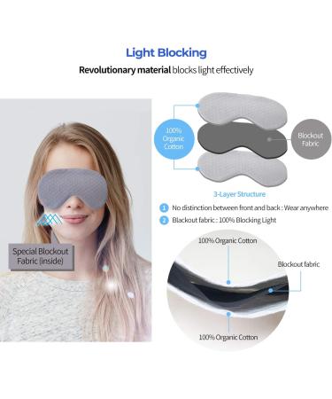 Special Dream Organic Cotton Sleep Mask Pink | Eye Mask for Sleeping Blackout | Blindfold | Best Sleep Night Face Mask Eye Cover for Men Women | Adjuster not Band Type | Zero Eye & Head Pressure - Buy Online on GoSupps.com