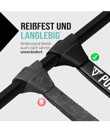 Buy Pullup & DIP Fitness Straps - Resistance Tapes Set with Bag & Guide for Calisthenics - Affordable Pull-Up Bands (Black) - International Shipping Available! - Buy Online on GoSupps.com