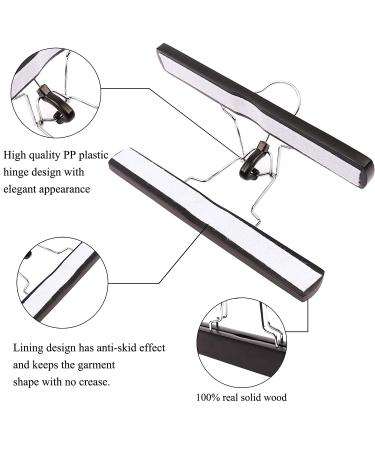 2 PCS Hair Extensions Storage Bag - Portable Wig Holder with Wooden Hanger | Dust Proof & Durable Zipper | Black - Buy Online on GoSupps.com