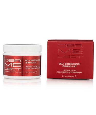Dermelect Self-Esteem Neck Firming Lift - for Neck and D collet Anti Aging Cream with AHA BHA Avocado Oil Squalene Toning Hydrating & Firming Treatment for Sagging Skin Tech Neck 2 oz.