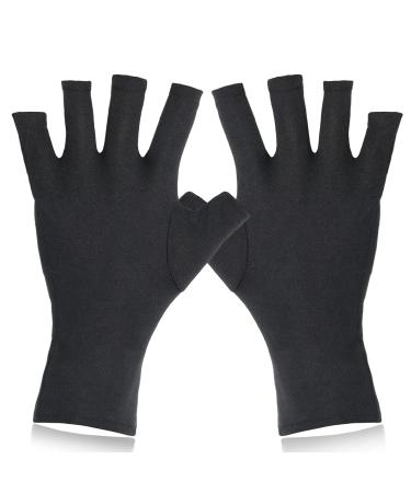 UV Gloves for Gel Nail Lamp Professional Protection Gloves for Manicures UV Gloves Nail Art Skin Care Fingerless Gloves