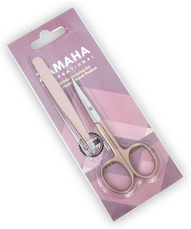 ZAMAHA 2Pcs Stainless Steel Nail Scissors with Tweezers - Curved Blades for Manicure and Pedicure - Ideal for Thick Toenails - Men and Women - Buy Online on GoSupps.com