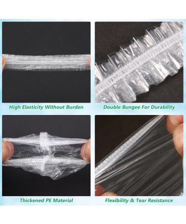 Alipis Prot ge-oreilles de Bain Jetables 200 Pi ces Transparent et Rose lastique pour Teinture Capillaire Femme Salon Coiffure Bain - Buy Online on GoSupps.com