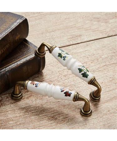 Creatwls 6-Piece Kitchen Cabinet Handles | Arch Furniture Hardware & Porcelain Knobs - 128mm Style B - Buy Online on GoSupps.com