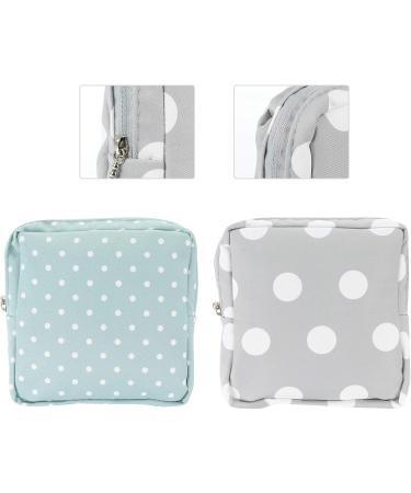 2Pcs Menstrual Pad Pouch Set - Portable Sanitary Napkin & Menstrual Cup Organizer for Girls and Women - Buy Online on GoSupps.com