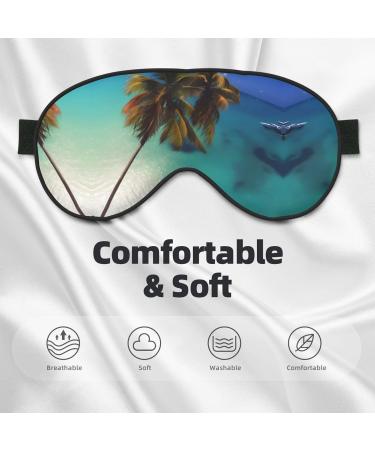 Beach Coconut Sunshine Eye Mask | Soft Adjustable Comfort for Men & Women | International Shipping Available - Buy Online on GoSupps.com