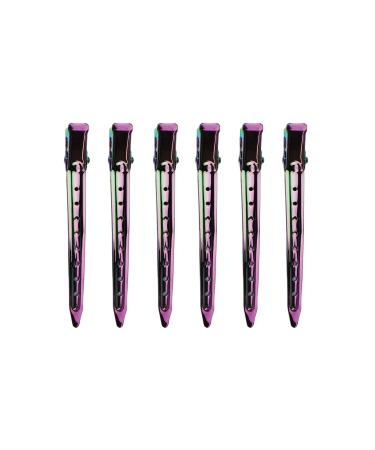 Kitsch Hair Clips for Styling & Sectioning - Alligator Hair Clips | Duck Billed Hair Clips for Long Hair | Hair Styling Clips | Roller Clips for Short Hair | Stylish Hairclips  6 pcs (Iridescent) - Buy Online on GoSupps.com