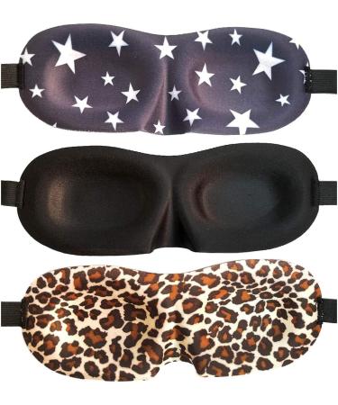 3 Pack Sleep Mask Set - Blackout Eye Masks with 3D Contoured Design for Men and Women - Includes Ear Plugs - Perfect for Travel, Nap, Meditation, and Night's Rest - Buy Online on GoSupps.com