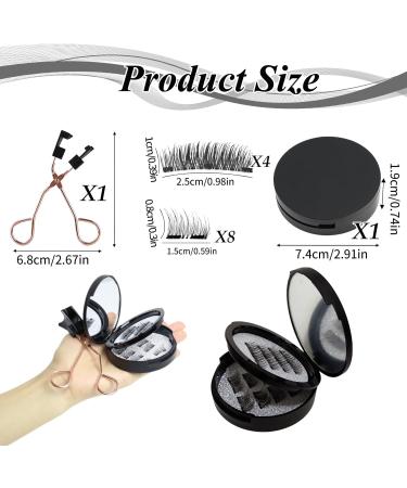 6 Pairs Magnetic Eyelashes with Eyelashes Clips Reusable 3D Natural Effect Fake Lashes Waterproof Soft Magnetic Eyelashes Extension Set with Applicator for Women Girls Easy to Wear and Removal - Buy Online on GoSupps.com