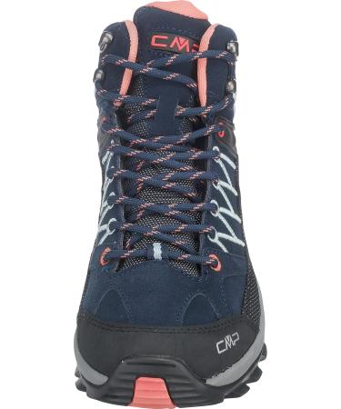 CMP Women's Rigel Mid Trekking Shoes - Waterproof Blue Peach Pink Size 39 EU - Ideal for Outdoor Adventures - Buy Online on GoSupps.com
