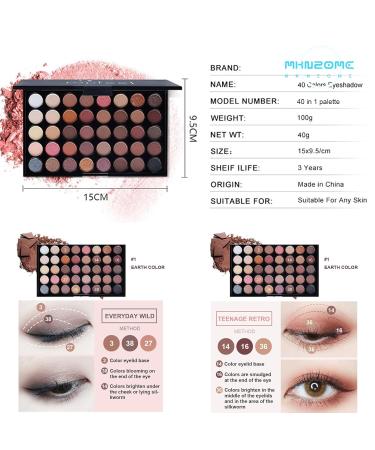 Buy Mknzome 5-Piece Professional Makeup Set - Portable Travel Cosmetic Palette Eyeshadow & Lip Gloss Gift Set - Perfect Christmas Gift! - Buy Online on GoSupps.com