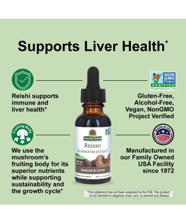 Nature's Answer Reishi Mushroom Extract Alcohol Free 1 fl oz (30 ml) - Buy Online on GoSupps.com