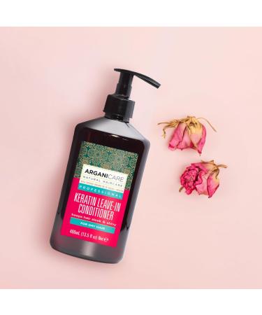 Arganicare | Keratin Range | LEAVE-IN REPAIRING CARE | With Organic Keratin | Regenerates Hair Strength and Structure | Restores Vitality | High Hydration | All Hair Types | 400 mL - Buy Online on GoSupps.com
