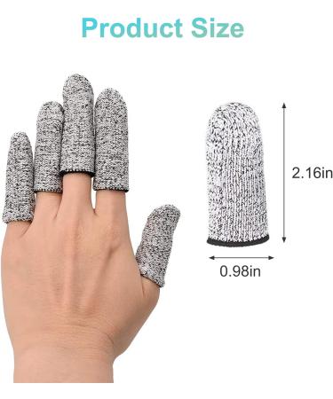 Cut Resistant Finger Cots - 10 Pcs Finger Sleeves for Kitchen Work & Sculpture Supplies - Buy Online on GoSupps.com